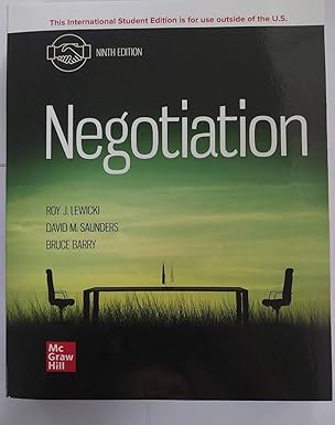Solution manual for  Negotiation 9th Edition by Roy Lewicki 