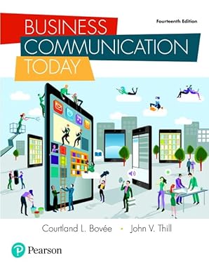 Test Bank for  Business Communication Today 14th edition by Courtland Bovee , John Thill
