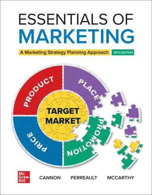 Test Bank for Essentials of Marketing 18th Edition by Joseph Cannon