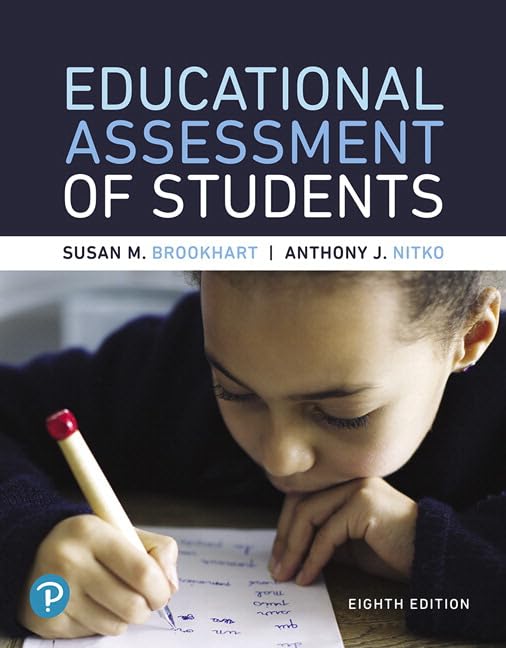 (eBook PDF)Educational Assessment of Students 8th Edition by Susan Brookhart, Anthony Nitko