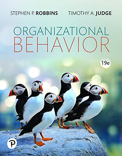 Test Bank for Organizational Behavior 19th Edition by Stephen P. Robbins, Timothy A. Judge