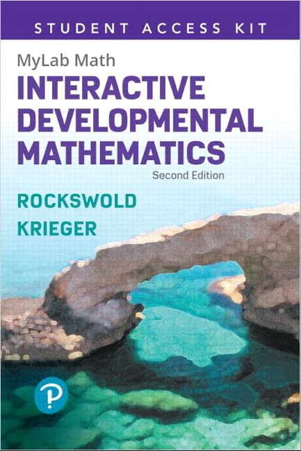 (eBook PDF)Interactive Developmental Math 2nd Edition by Gary Rockswold , Terry Krieger 