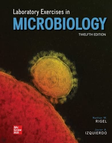 Test Bank for Laboratory Exercises in Microbiology 12th Edition by  Nathan Rigel, Javier Izquierdo