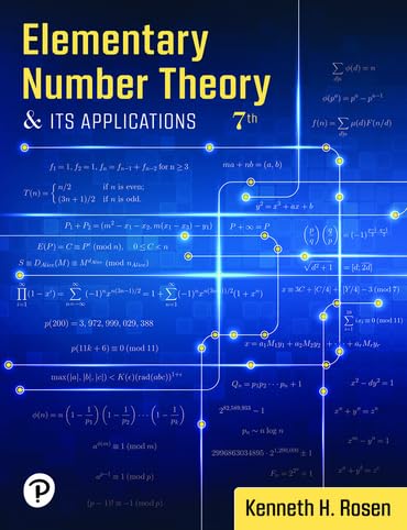 Solution manual for Elementary Number Theory 7th Edition by Kenneth H. Rosen