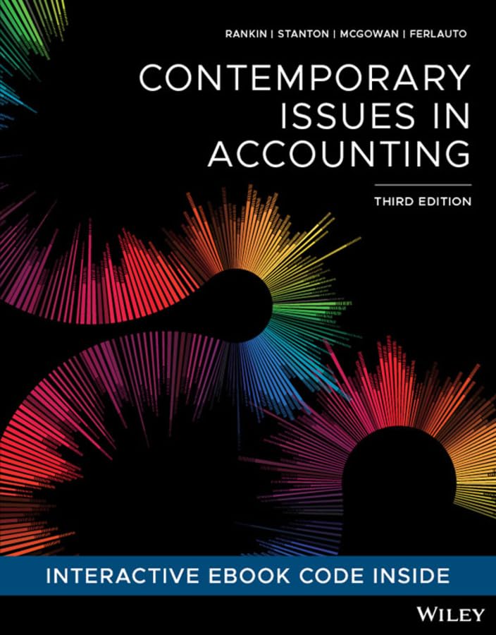 (eBook PDF)Contemporary Issues in Accounting 3rd by Kimberly Ferlauto