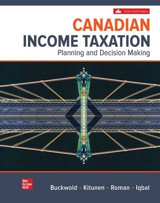 (eBook PDF)Canadian Income Taxation 2024-2025,27th Edition by Abraham Iqbal William Buckwold, Joan Kitunen, Matthew Roman