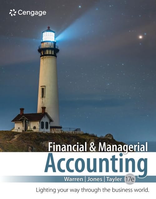 (eBook PDF)Financial and Managerial Accounting 17th by  Carl Warren, William Tayler
