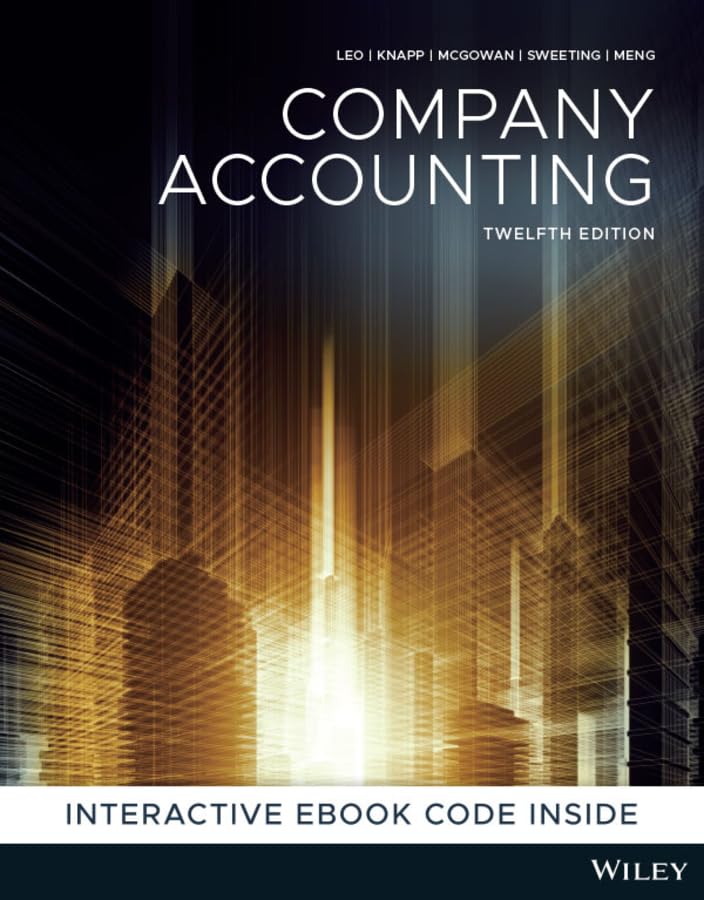 Solution manual for Company Accounting 12th Edition by  Mark McGowan