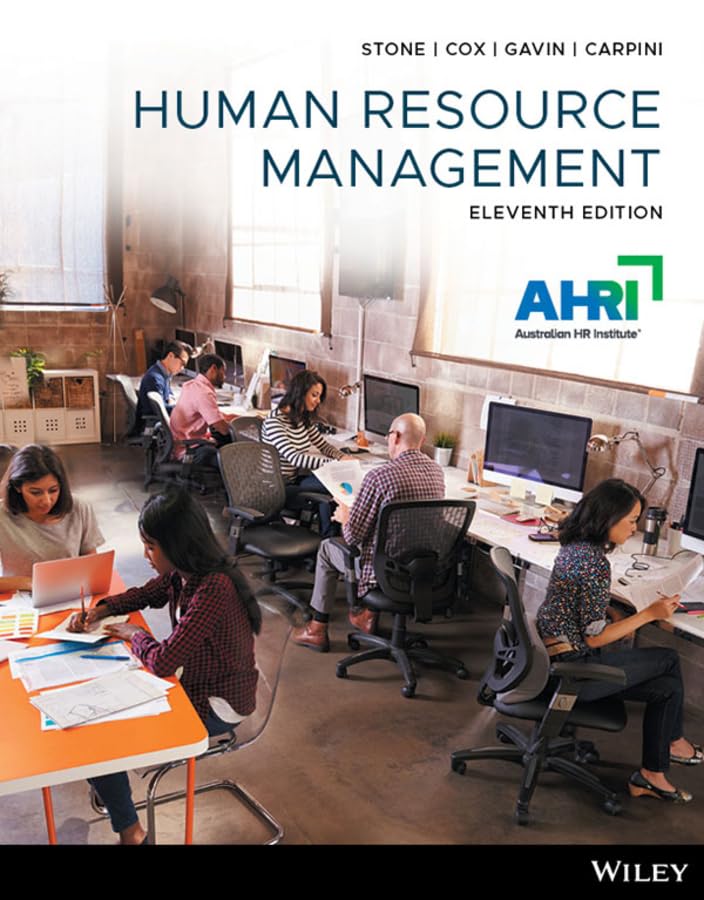(eBook PDF)Human Resource Management, 11th Edition by Raymond J. Stone, Anne Cox, Mihajla Gavin, Joseph Carpini