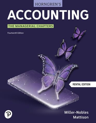 (eBook PDF)Horngren＆＃39;s Accounting, The Managerial Chapters 14th Edition by  Tracie Miller-Nobles