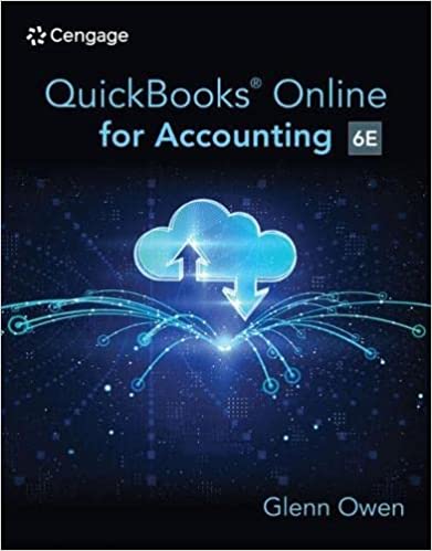 Test Bank for Using QuickBooks Online for Accounting 2023 6th Edition by Glenn Owen