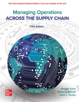 Test Bank for  Managing Operations Across the Supply Chain 5th Edition by Morgan Swink