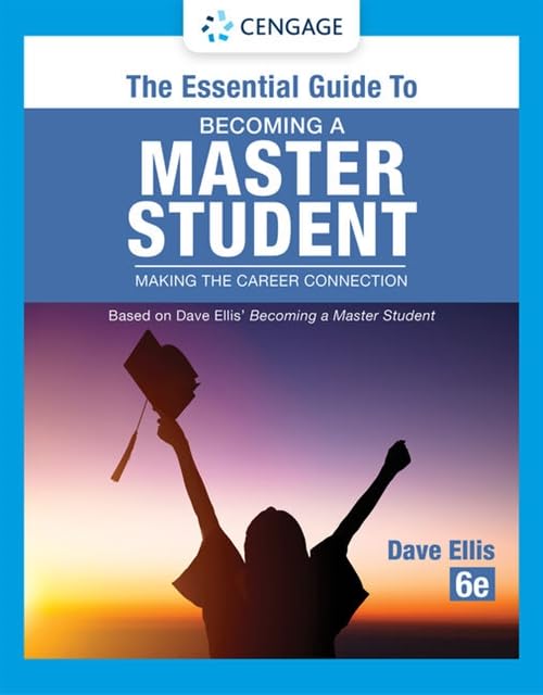 Test Bank for The Essential Guide to Becoming a Master Student: Making the Career Connection by  Dave Ellis