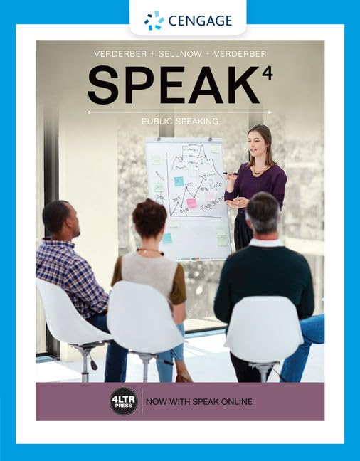 (eBook PDF)SPEAK 4th Edition by  Kathleen S. Verderber, Deanna D. Sellnow, Rudolph F. Verderber
